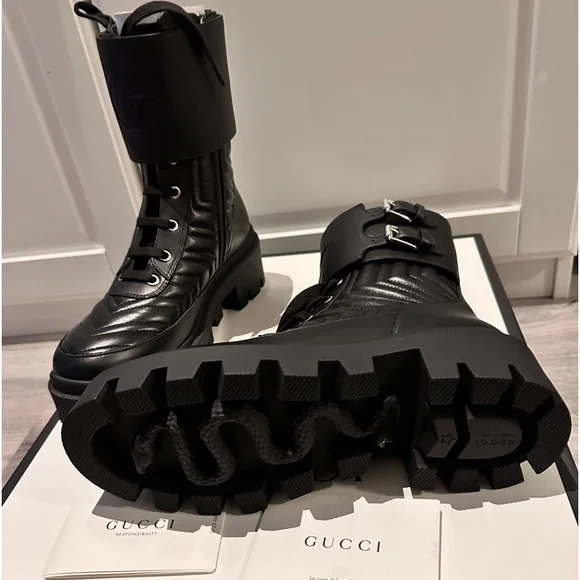 Brand new Gucci leather boots